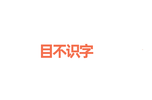 目不识字